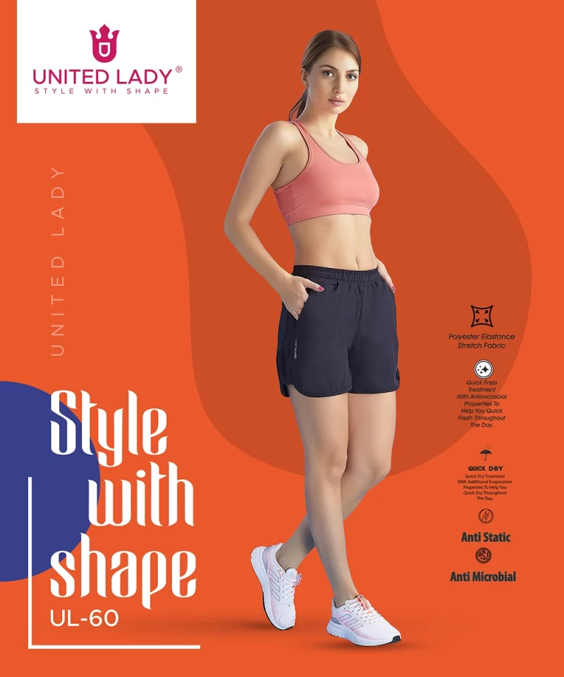 Shorts for Women with Pocket & Drawstring Closure
