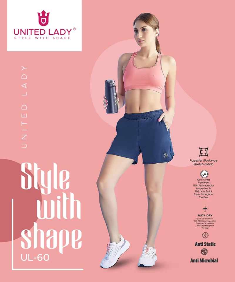 Shorts for Women with Pocket & Drawstring Closure