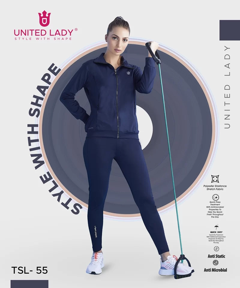 Women Tracksuit with Invisible Zipper Pockets