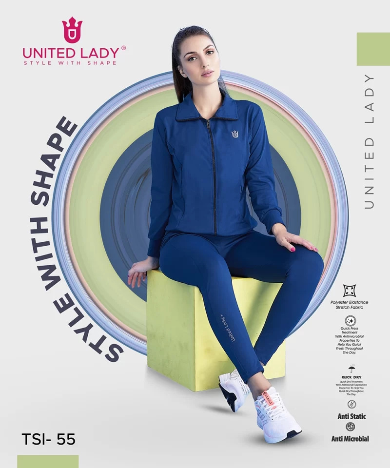 Women Tracksuit with Invisible Zipper Pockets