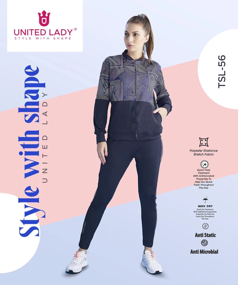 Women Tracksuit with Invisible Zipper Pockets