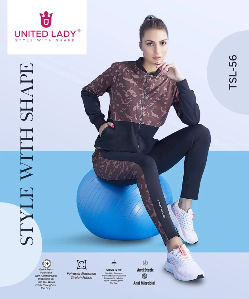 Women Tracksuit with Invisible Zipper Pockets