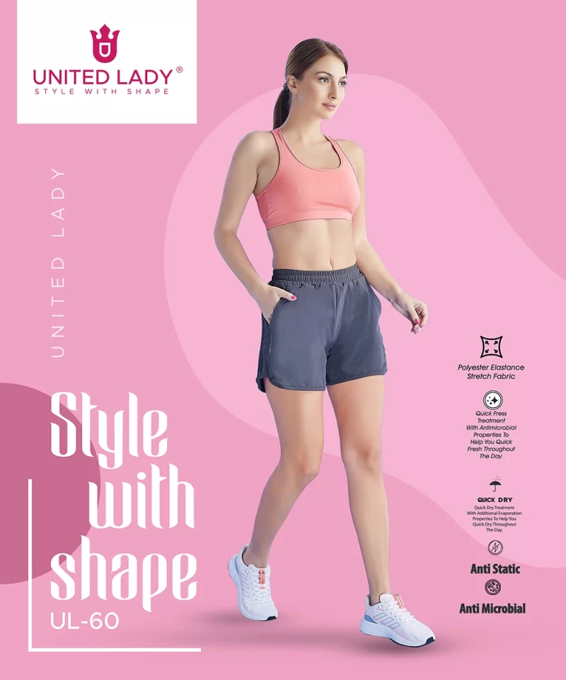 Shorts for Women with Pocket & Drawstring Closure
