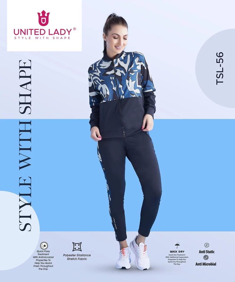 Women Tracksuit with Invisible Zipper Pockets