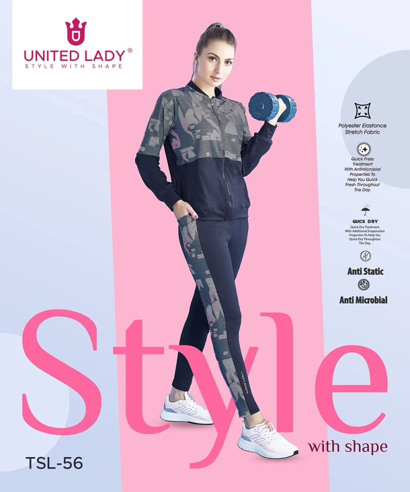 Women Tracksuit with Invisible Zipper Pockets