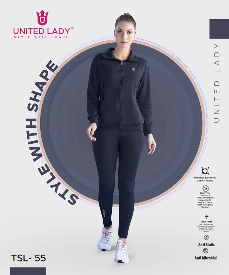 Women Tracksuit with Invisible Zipper Pockets